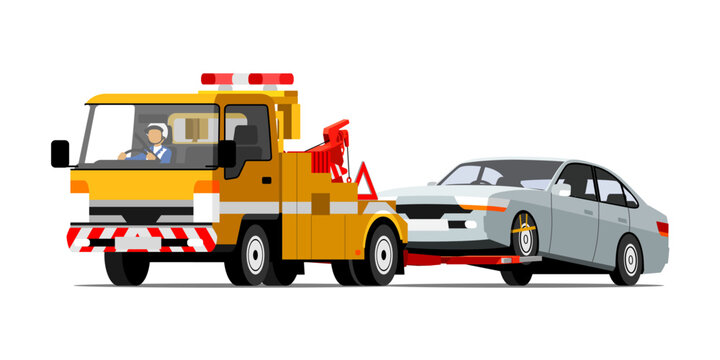Tow truck+Car A