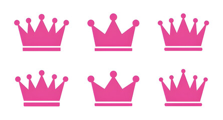 pink princess crown, royal tiara graphic, cute crown icon, decorative princess tiara, fairy tale crown, feminine royal design, queen crown illustration, elegant pink tiara, cartoon princess crown, gir © mrpixel