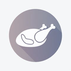 Fototapeta premium Roasted Chicken Icon