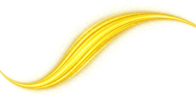 Abstract yellow light wave motion background