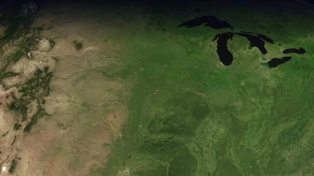 Airplane flight path from Denver to Melbourne visualized on Earth globe map with animated motion.