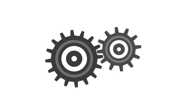 Two Interlocking Metal Gears Mechanism.