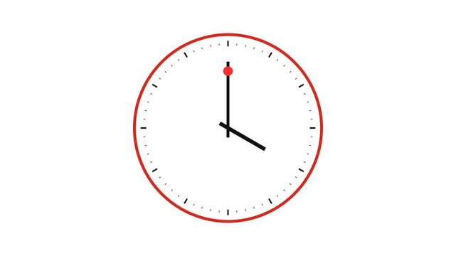 Clock faces showing different times.