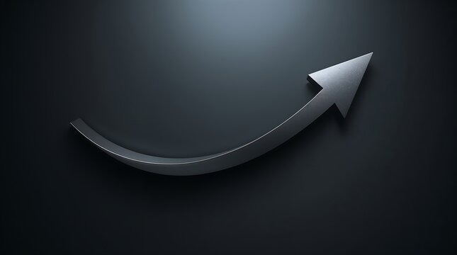 Minimalist arrow symbolizing direction and progress