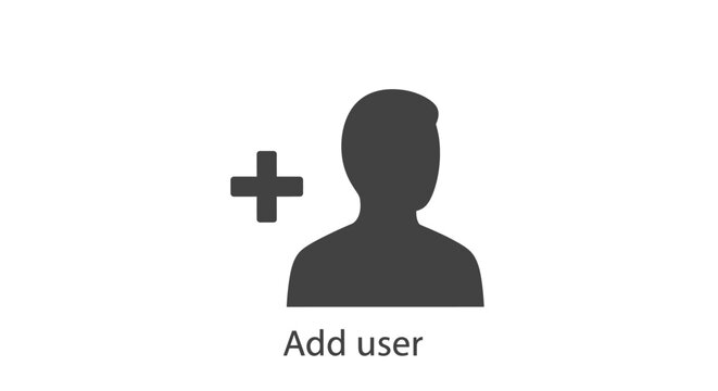 Add user profile icon symbol.