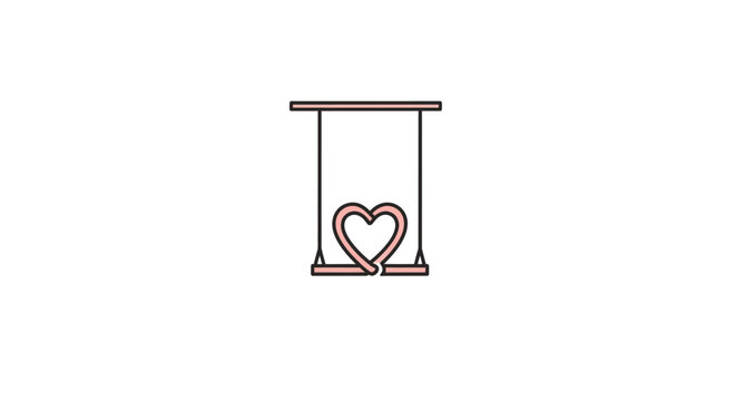 Heart Symbol on a Pendulum.