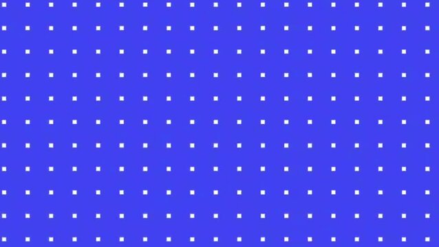 blue background video with seamless pattern of small moving squares