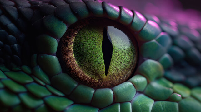 Snake eye macro reptile scale green eye close up wildlife detail sharp pupil textured skin animal eye dark background dramatic light