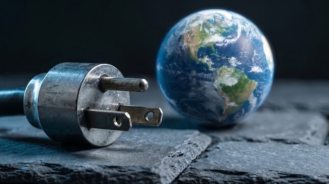 Global Power Crisis and Electricity Shortage Concept