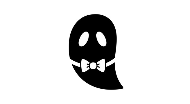 Black Phantom Character with Bow Tie.