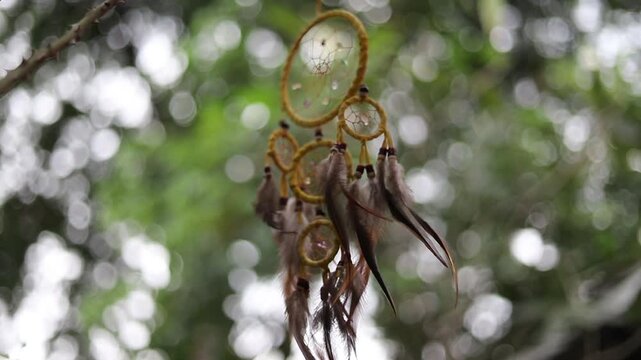 Dreamcatcher on nature so beautiful. Dream catchers blow.