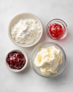 Minimalist Flat-Lay of Cruffin Ingredients