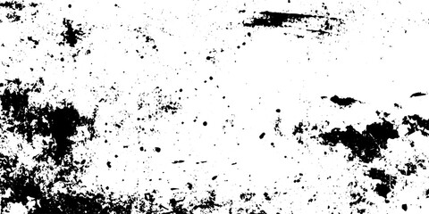 Fototapeta premium Black and White Distressed Grunge Texture Background with Gritty Ink Splatters and Scratched Weathered Surface Effect