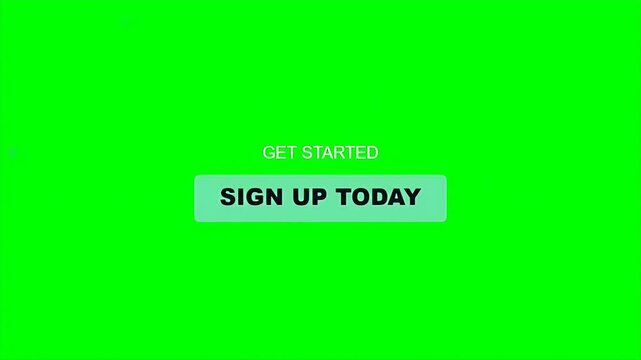 Digital sign up today button with get started text appearing as a call to action for marketing and web design.