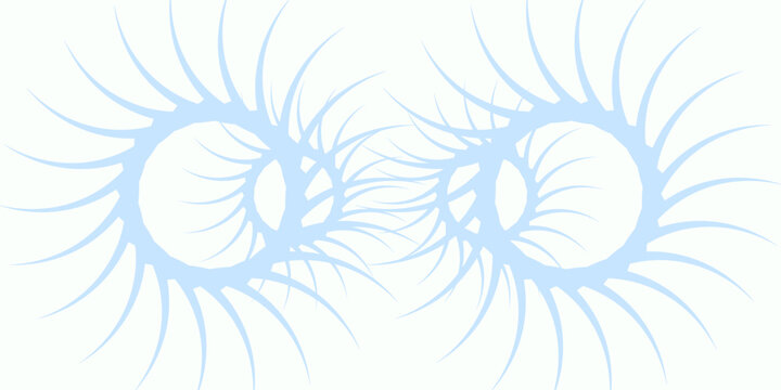 Swirling radial ice cream background. Vector illustration for swirl design. Summer vortex spiral twirl. Blue colors. Helix rotation rays. Converging psychedelic scalable stripes. Fun sun light beams