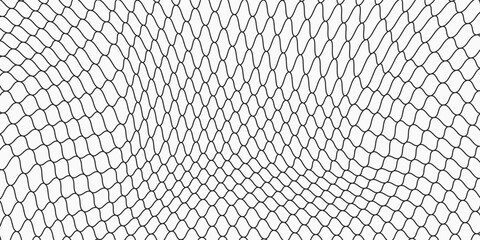 Mesh texture for fishing nets. Seamless black pattern for sportswear or soccer goal, volleyball net, basketball hoop, hockey, athletics. © liliskarlina