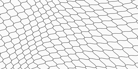 Mesh texture for fishing nets. Seamless black pattern for sportswear or soccer goal, volleyball net, basketball hoop, hockey, athletics. © liliskarlina