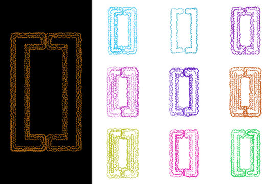 Playful Colorful Bubbly Square Brackets for Kids Coding and STEM Education Graphics