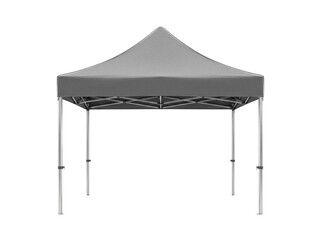 Gray pop-up canopy marquee tent with aluminum frame for commercial outdoor events isolated transparent background image © PNGLovers
