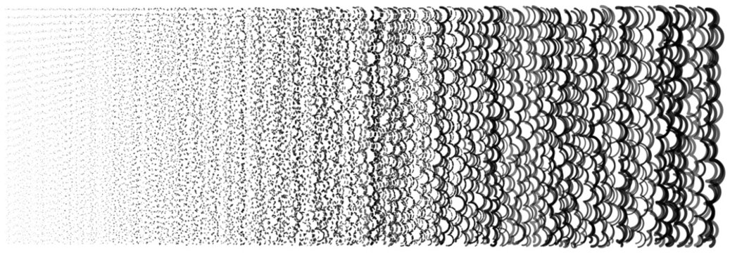 Abstract Generative Algorithmic Pattern Representing Sensory Processing and Data Density Gradient