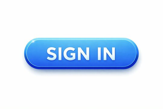 A modern blue sign in button for user authentication interface