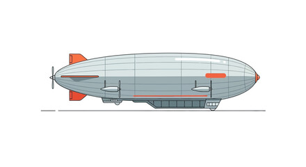 Vintage Airship Illustration © Azrha