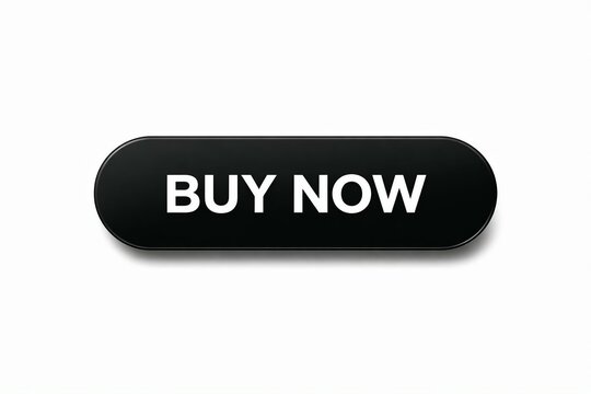 A sleek black button with bold white buy now text for online shopping