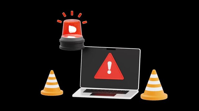 3D Siren Warning of Hazards and Ensuring Public Awareness | Alpha Channel