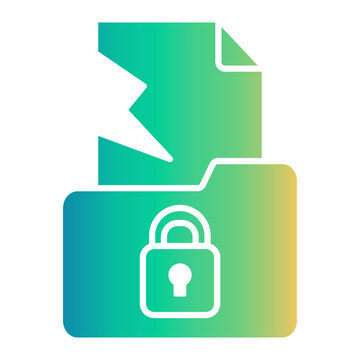 data breach Gradient icon