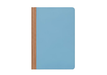 Fototapeta premium Blue notebook with brown stripe on the spine