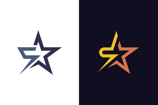Letter S Star Logo icon design with Arrow Concept Symbol for Dynamic Business Growth and Corporate Branding