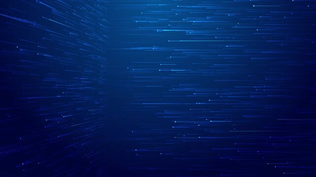 Abstract big data wave animation data flow. Futuristic Business digital background. technology background perspective planes blockchain hi-tech grids. digital terrain hologram grids flashing squares.