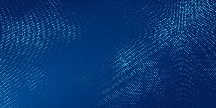 Blue glowing hexagon texture. Abstract neon hexagonal grid wallpaper. Navy honeycomb pattern backdrop. Vector modern technology, business, science, healthcare, medicine, presentation design background