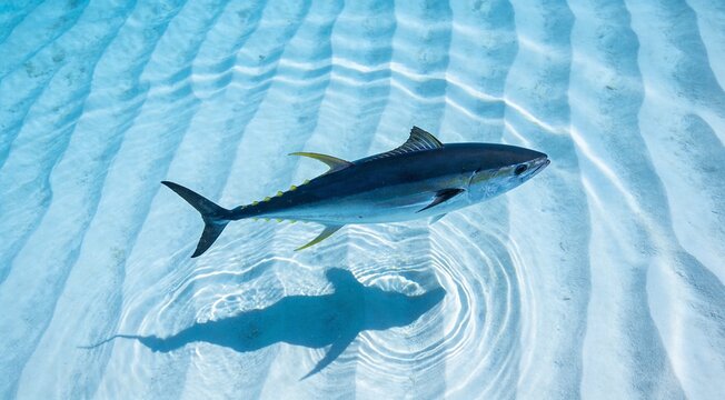 great blue shark in the water