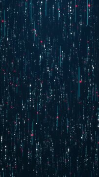 Digital Space Background matrix background with glowing numbers and central copy space for new technologies threats futuristic artificial intelligence and cyber defense algorithms neural networks