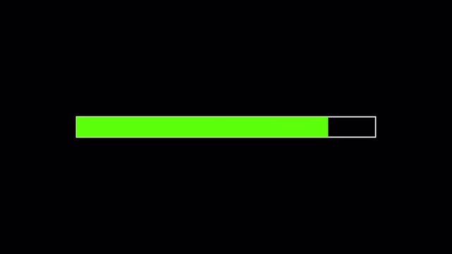 Bar Loading Animation &ndash; Clean Progress Indicator with Transparent Background