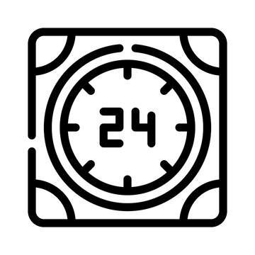 24hour line icon