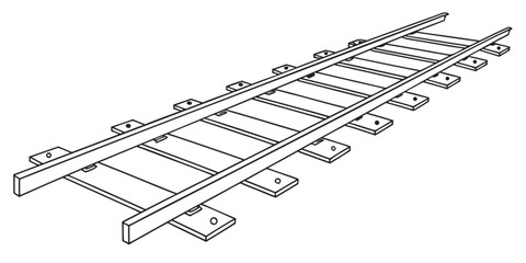 a metal ladder with rungs and two side rails Vector ©  MST RABEYA  BEGUM
