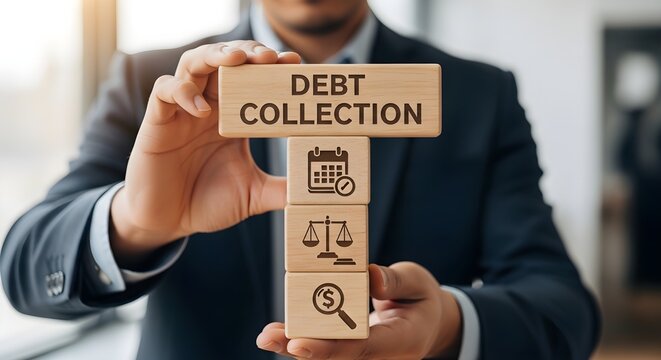 Professional Debt Collection Service Concept