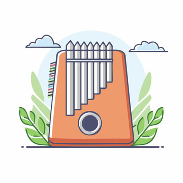 Kalimba Instrument Illustration