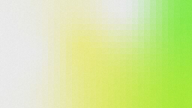 Abstract grainy gradient background with a seamless color transition from soft white through warm yellow to bright lime green, featuring subtle texture noise and faint grid overlays.