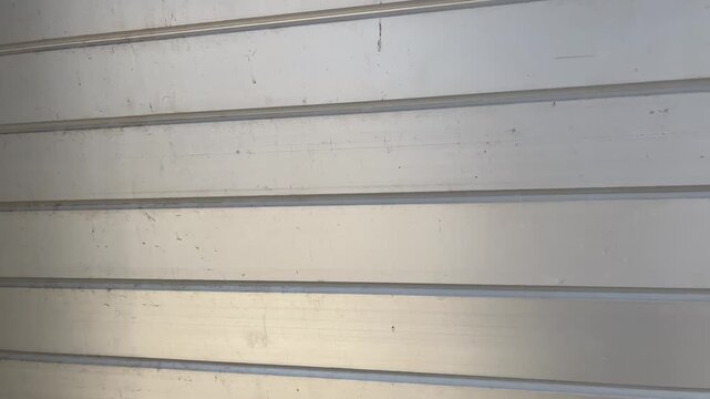 Industrial Grey Metal Rolling Door Texture