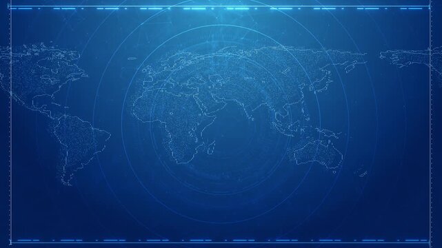 Technology global digital data network connection data analytics, big data processing, cybersecurity elements, blockchain, World map hologram Digital Glitched flicker world Globe Earth Map Hologram