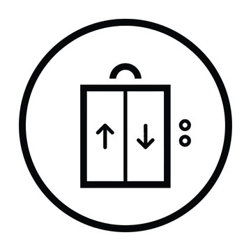Elevator buttons up and down arrows