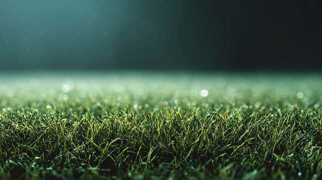 Premium sports grass background with subtle top lighting and texture detail