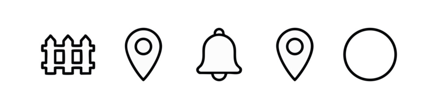 Fitness and Workout Icons: Pull-up Bar, Squat, Push-up, Kettlebell, Dumbbell