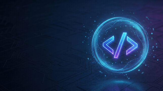 blue glowing neon sign