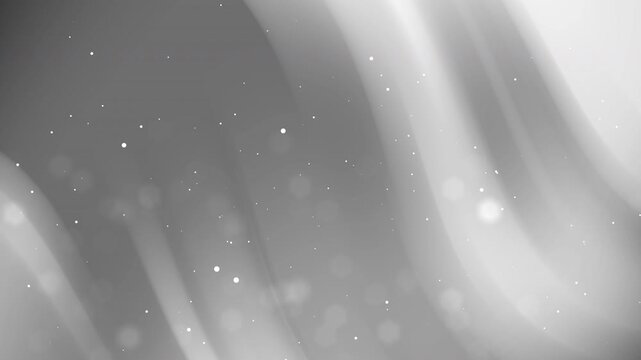 Grayscale abstract background suitable for modern design projects, technology concepts, and digital artworks with wavy lines and particles.