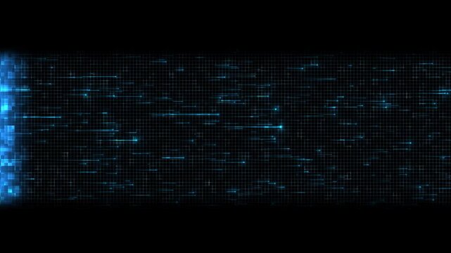 Glowing lines code data flowing futuristic interface high tech backdrop for cyber security analysis. Digital surveillance concepts Speed Fiber Optic Circle Beam Futuristic Technology Led Light Stripe