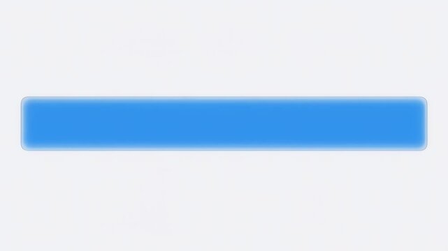 Loading progress bar animation with blue color filling up in horizontal frame.